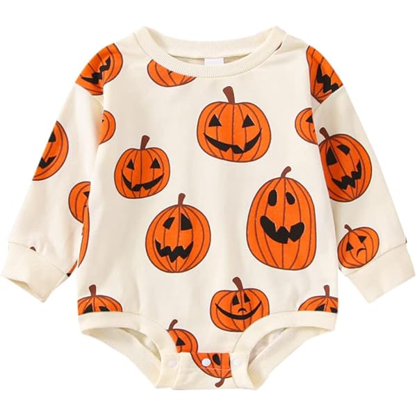 Amazon.com: Baby Halloween Outfit Boy Girl Pumpkin Patch